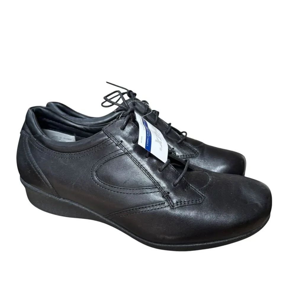 Drew Prague Comfort Shoes Leather Loafer 10.5 extra wide WW Wedge Orthopedic New